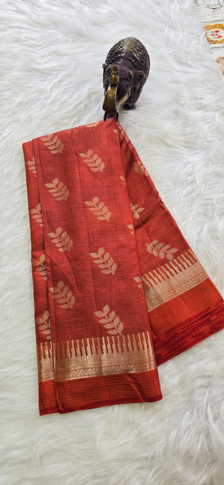 Banarasi silk red